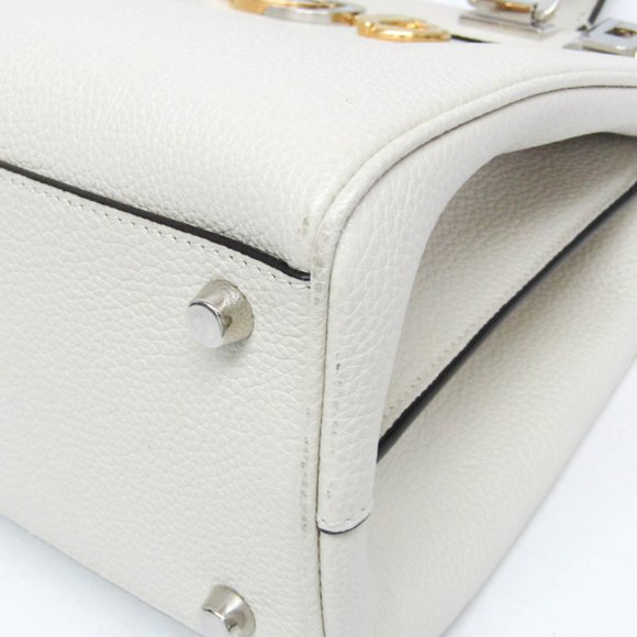 GUCCI White Leather Shoulder Bag - Picture 5 of 15